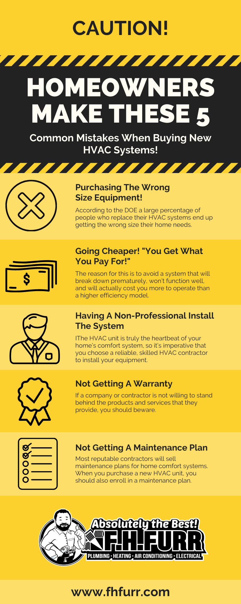 Infographic: 5 Mistakes Homeowners Make When Replacing Their HVAC Systems!