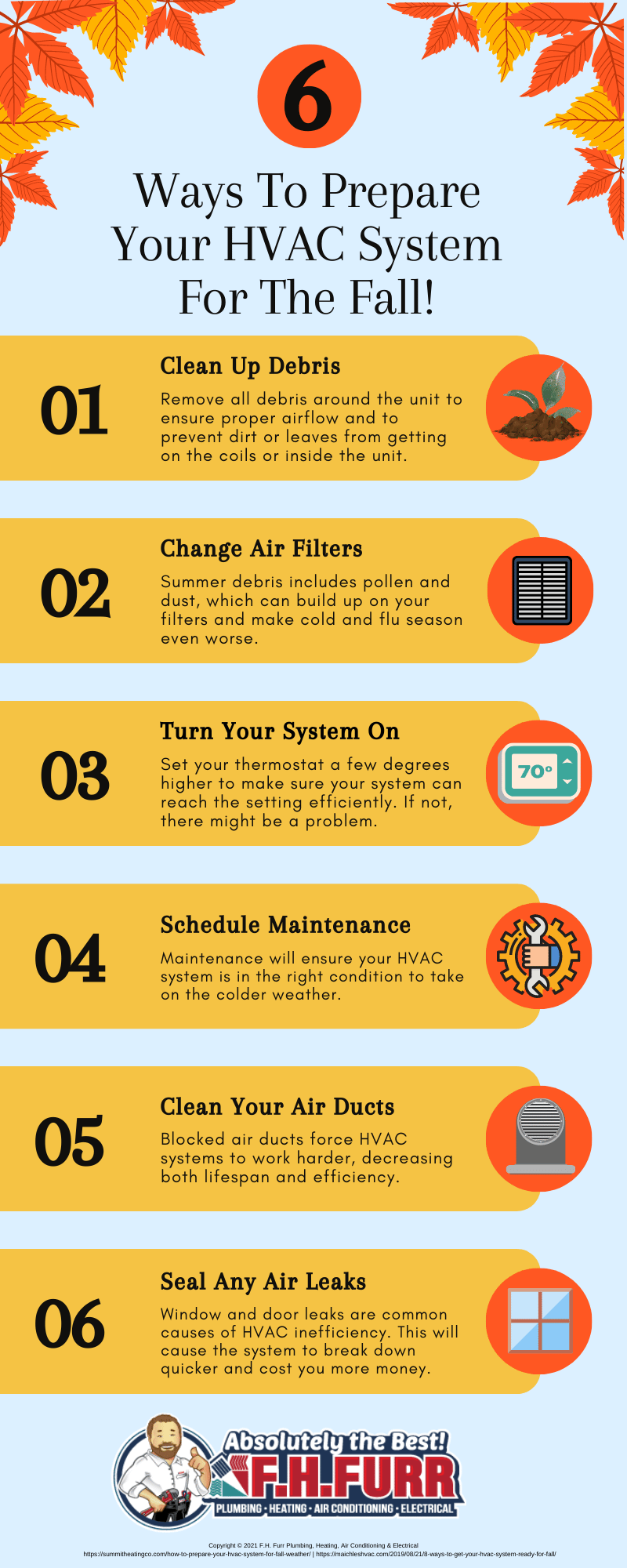 Infographic: 6 Ways To Prepare Your HVAC System For The Fall