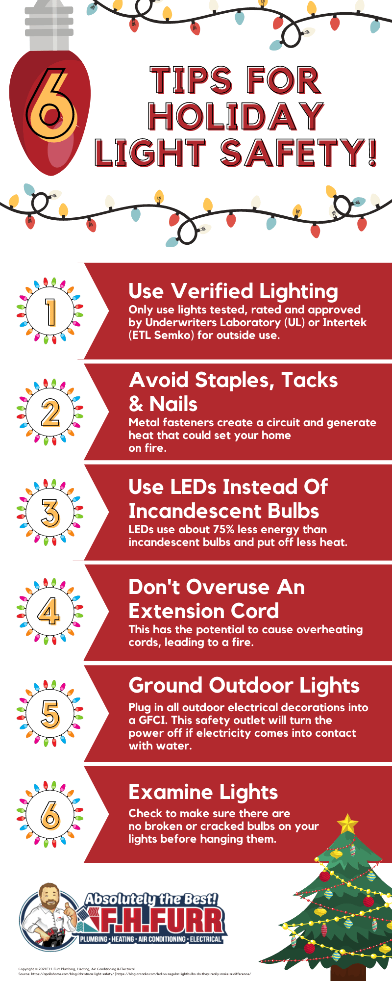 Infographic: 6 Tips For Holiday Light Safety
