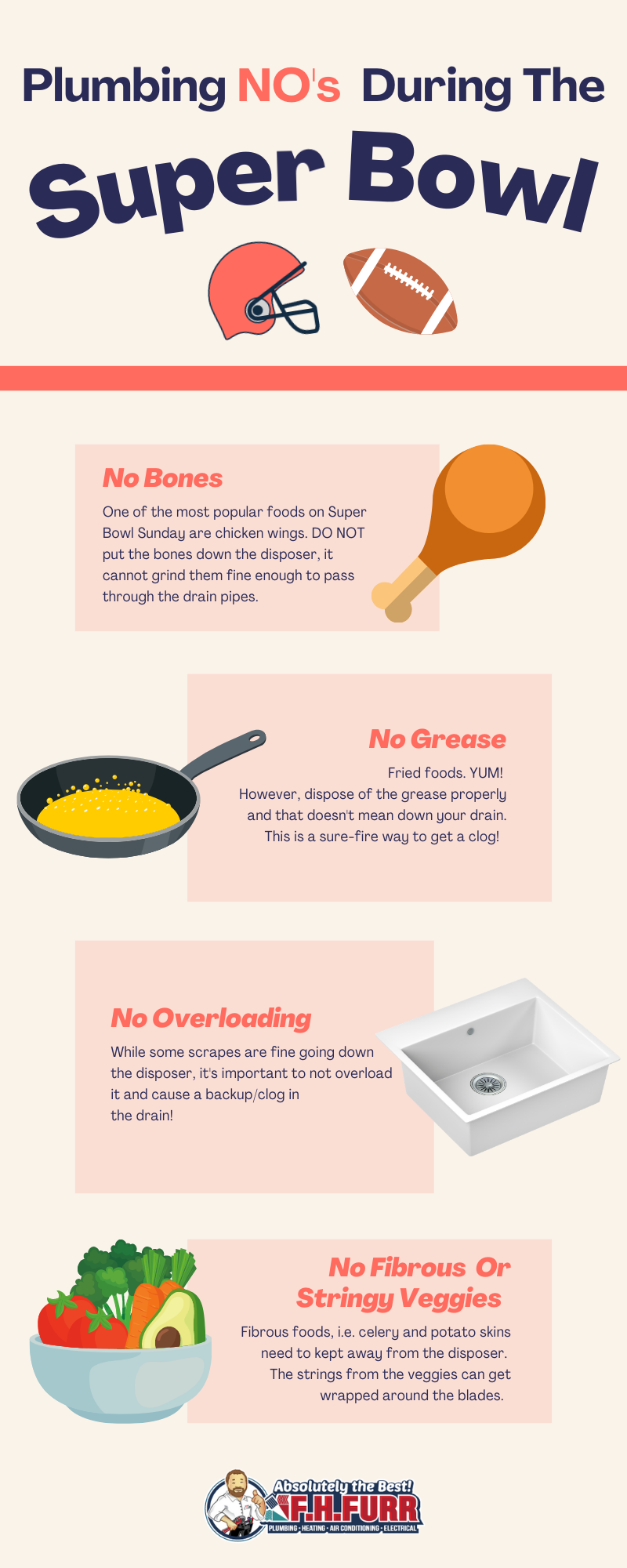 Infographic: Plumbing NO’s During The Super Bowl!