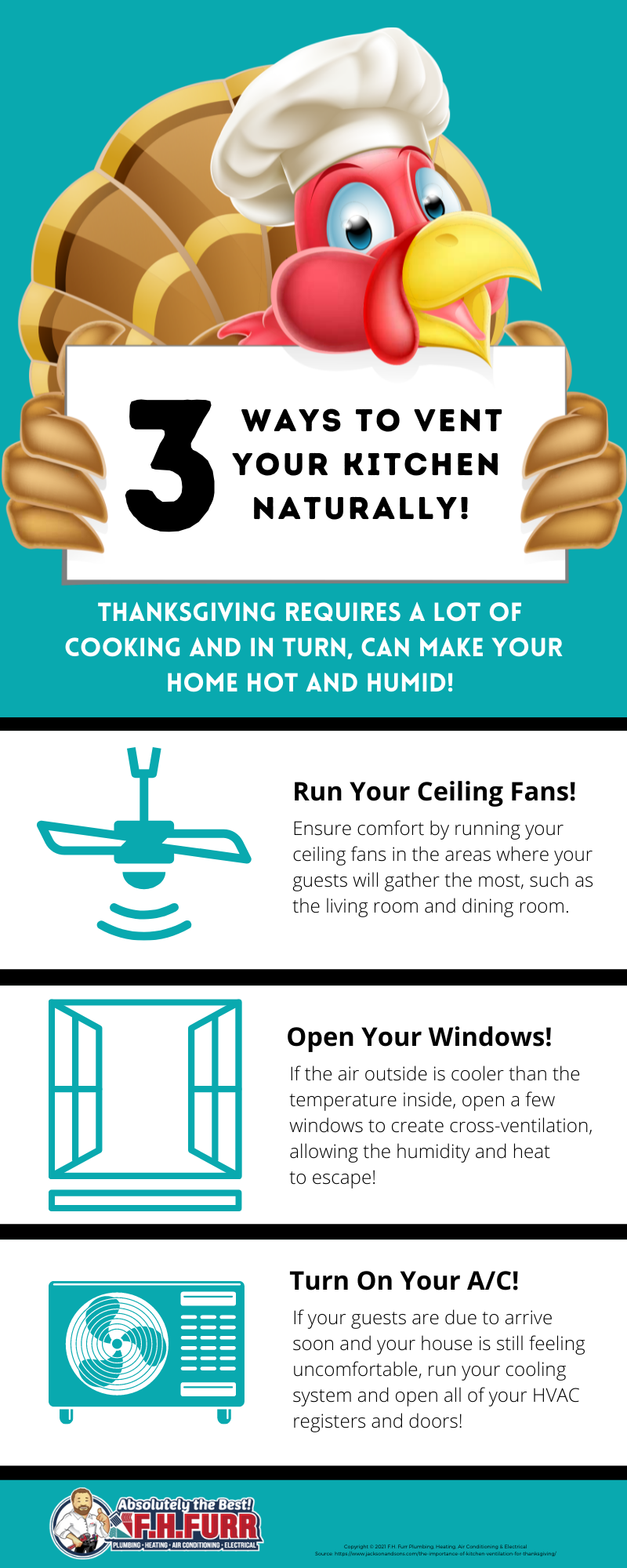 Infographic: 3 Ways To Vent Your Kitchen Naturally This Thanksgiving
