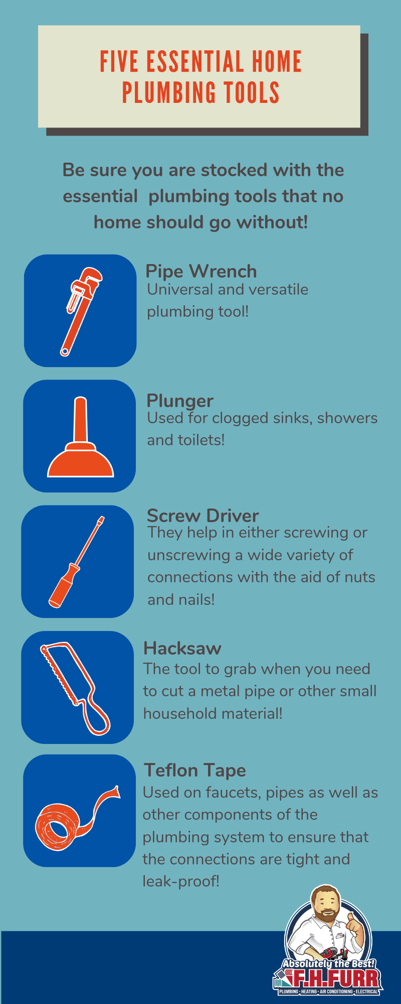 Five Essential Home Plumbing Tools!