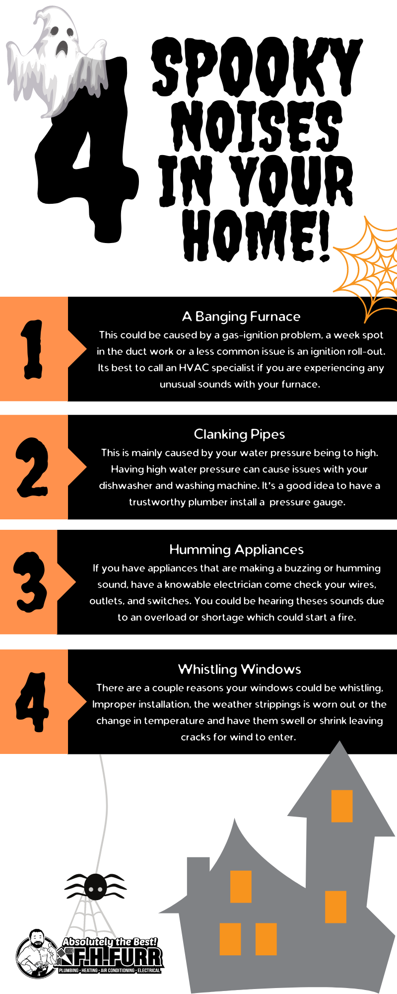 Infographic: 4 Spooky Noises In Your Home!